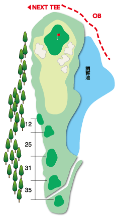 Hole 11 コースマップ