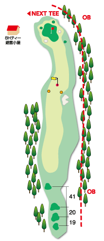 Hole 15 コースマップ