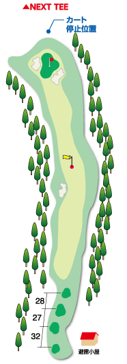 Hole 16 コースマップ