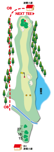 Hole 2 コースマップ
