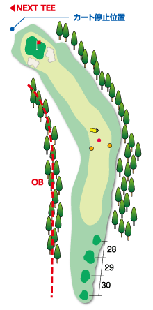 Hole 3 コースマップ