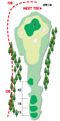 Hole 4 コースマップ