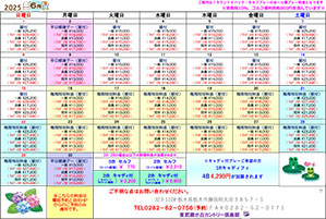 料金表