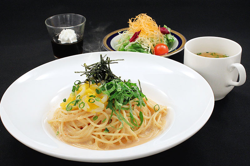 明太子とイカのクリームスパゲティ