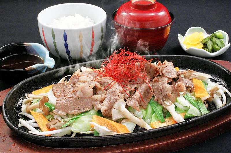 那須野が原牛バラ肉の鉄板焼き